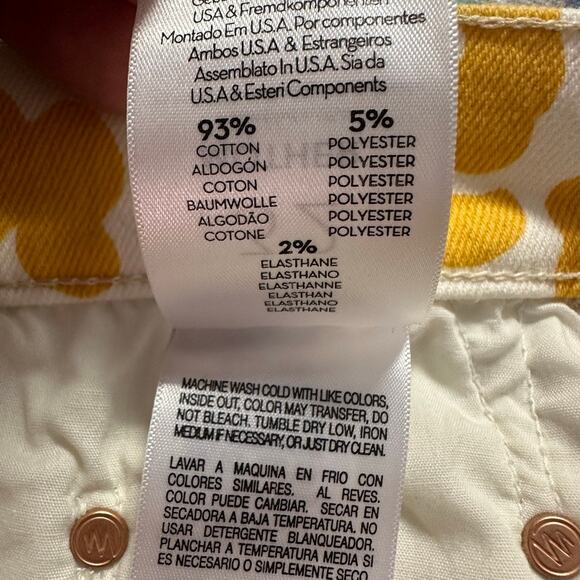 Mother Curbside Heel Fray Jean Floral Leopard in Second Chance - Picture 12 of 12